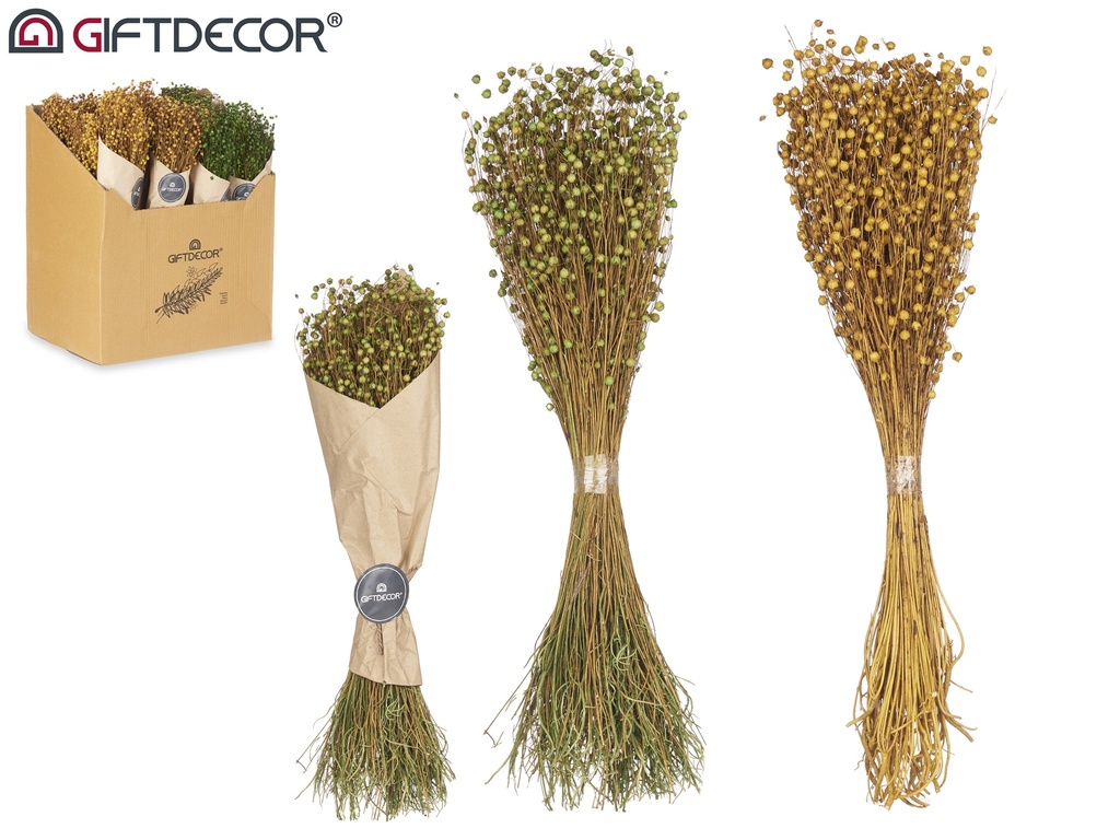 Bouquet fleurs séchée jaune