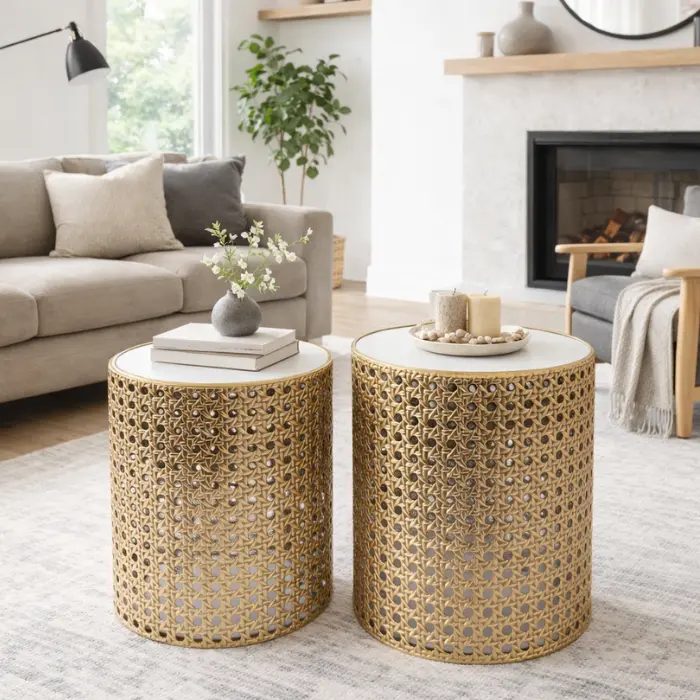 Petite table basse "Ludivine" - 33*45 cm