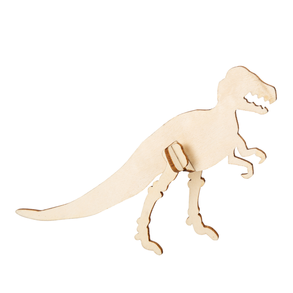 8 marque-places dinosaure 3d en bois 15x9x3cm