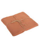 Nappe gaze de coton terracotta 1,30 x2,40m lavable a 30°