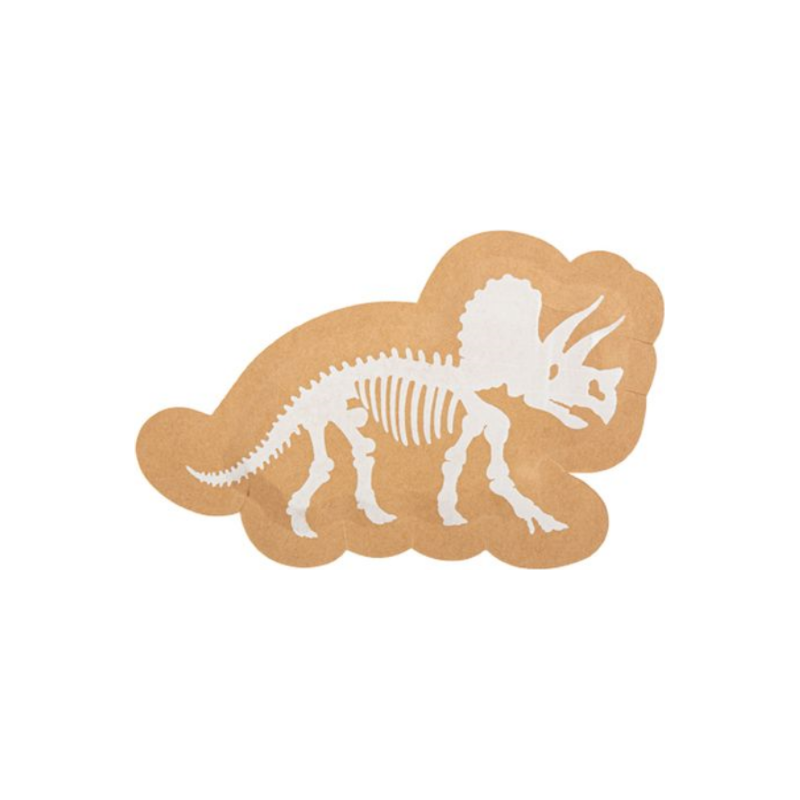 8 ass. dinosaure kraft et blanc 14,5x22cm