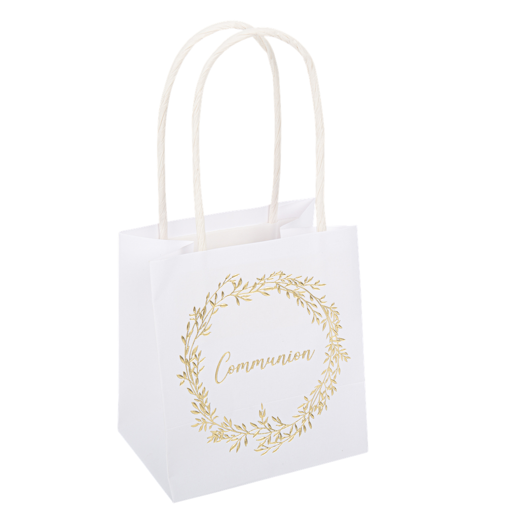 6 sacs cadeaux communion jolis brin s blancs et
