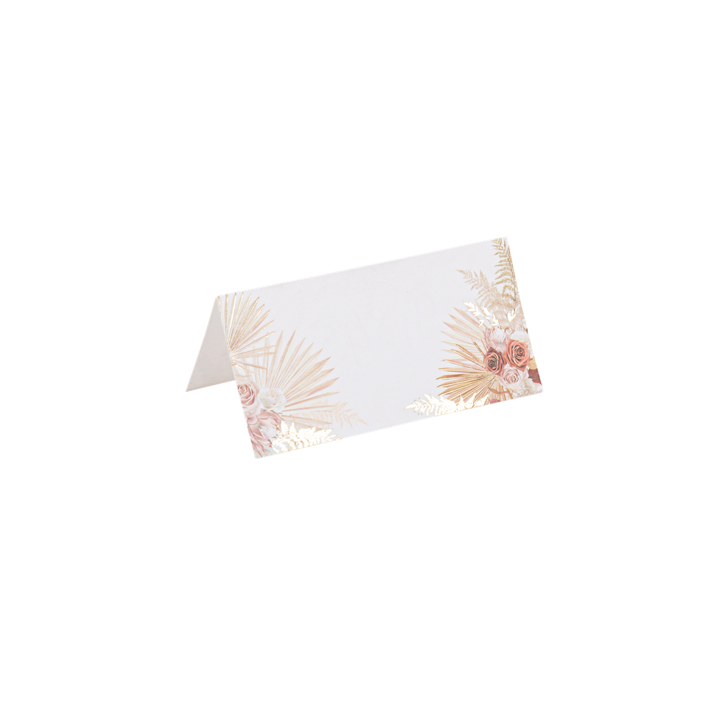 10 marque-places coachella mood bla ncs, terracotta, blush et or 8 x 4