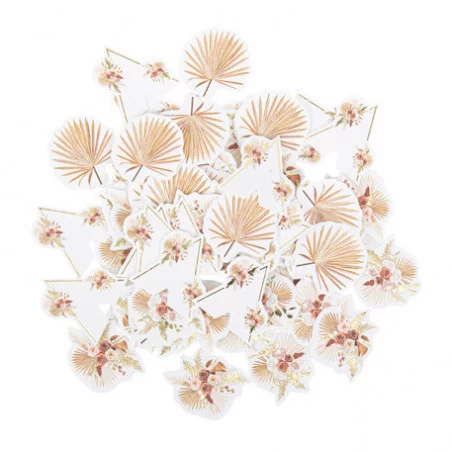 100 confettis coachella mood blancs , terracotta, blush et or de 2,5 à