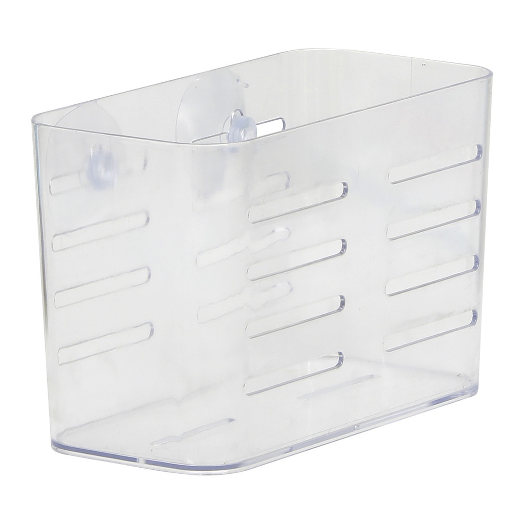 Panier rectangulaire gm ps sur ventouses - transp.