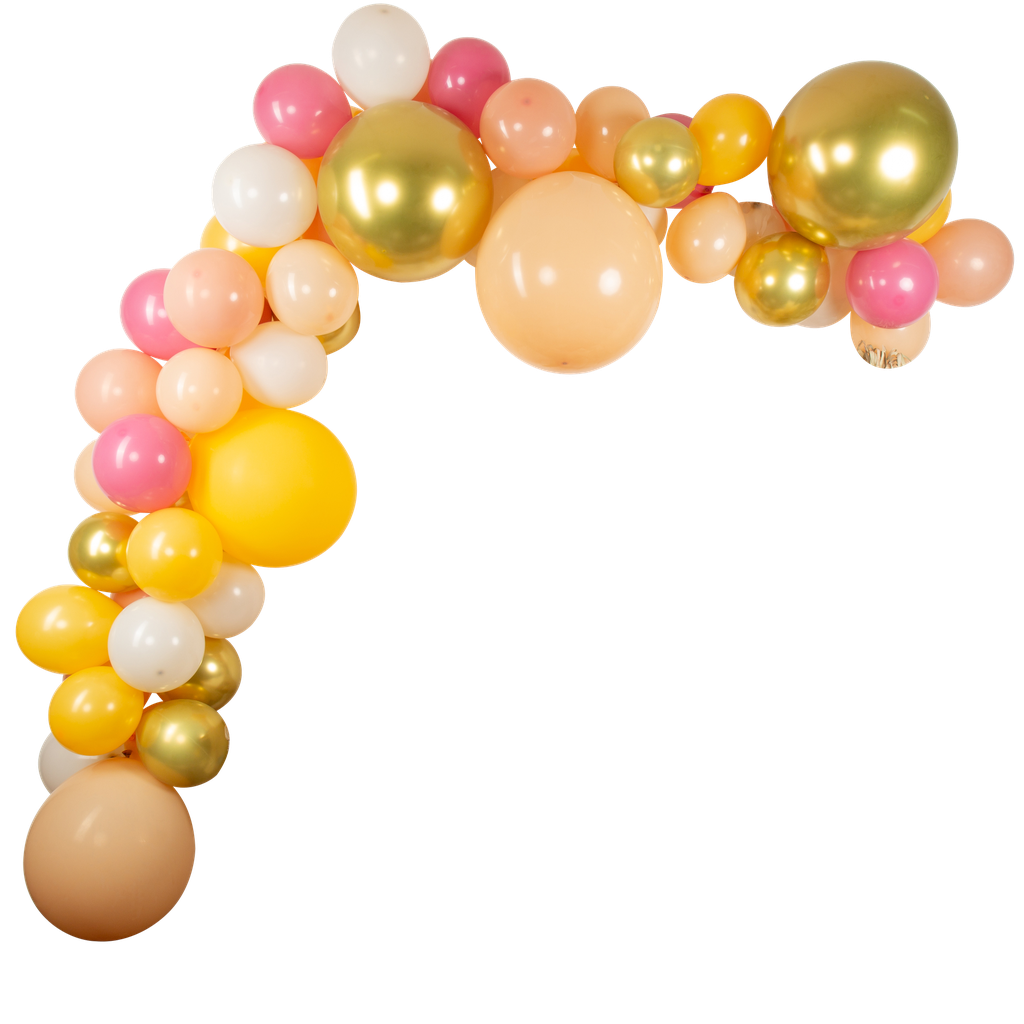 Kit arche de 60 ballons la tutti fr utti mandarine, framboise, litchi,