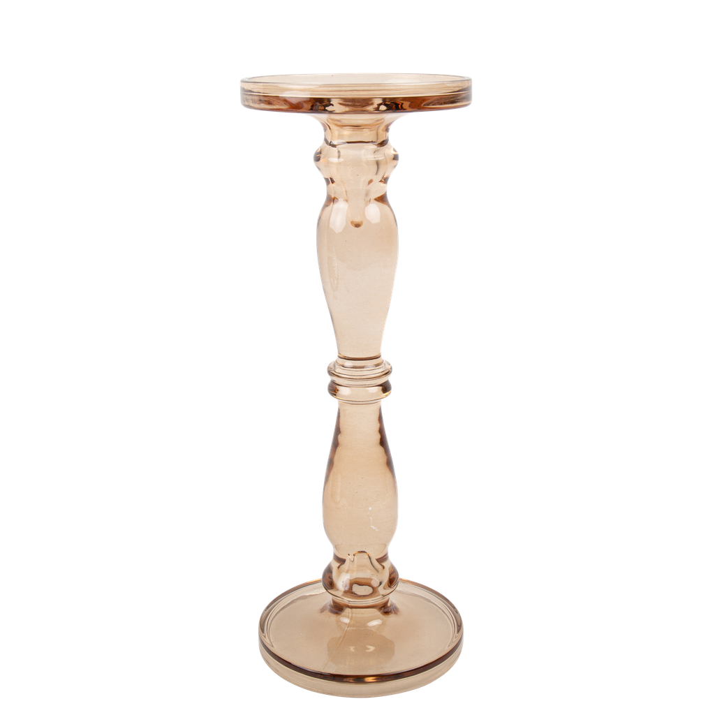  bougeoir barroco - verre moka - 13 