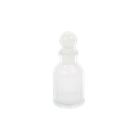 Mignonnette cabochon + bouchon en verre 10x4,5cm