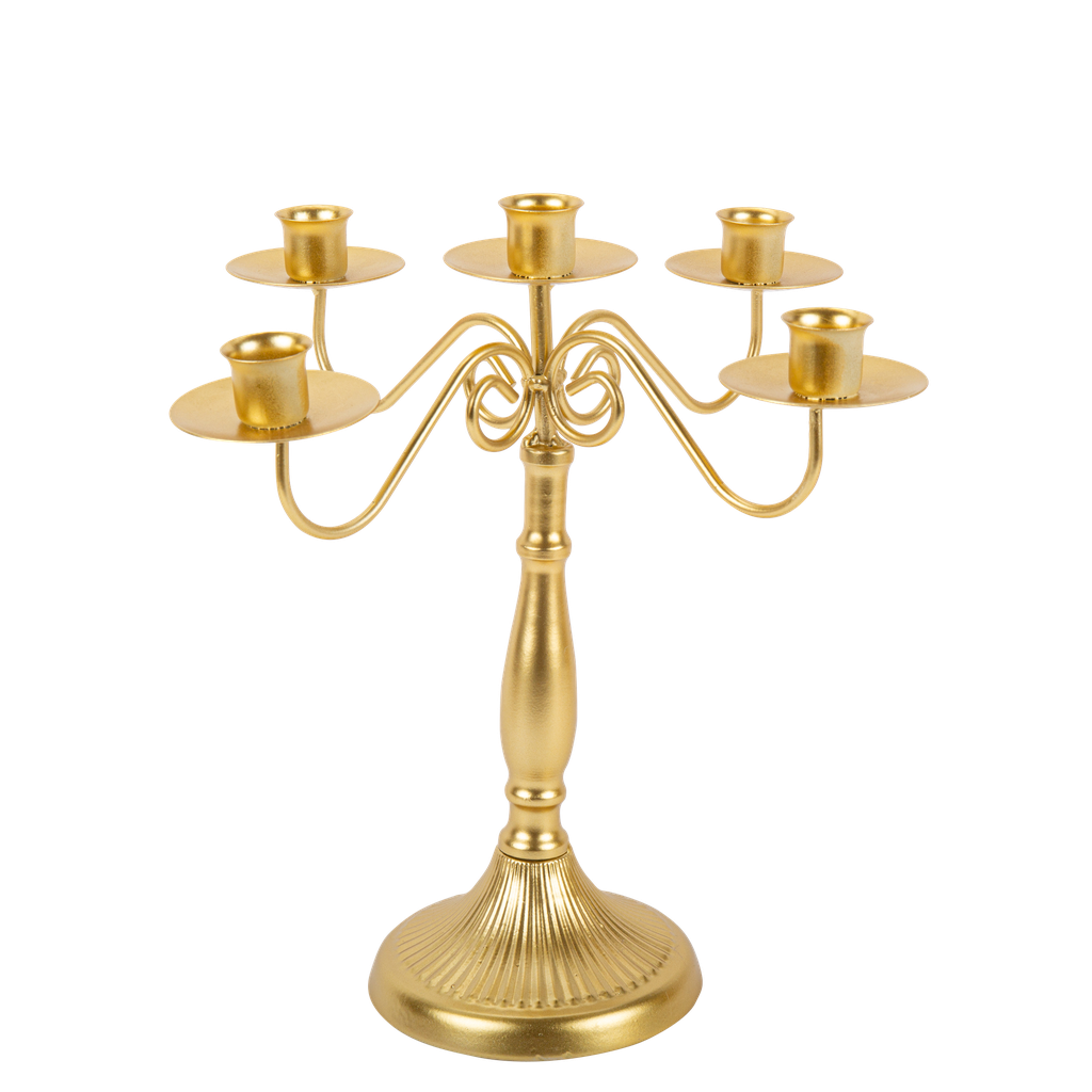 chandelier symphonie or mat 5 branc