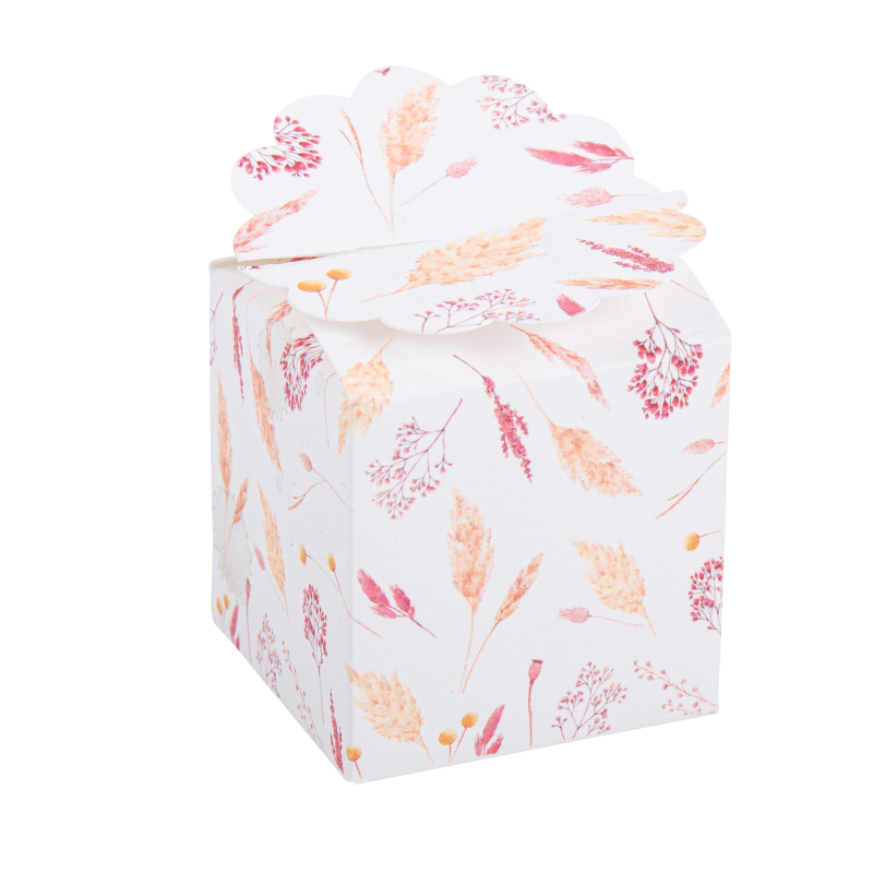 10 contenants feston fleurs sauvage s colorées 5 x 5 x 5 cm