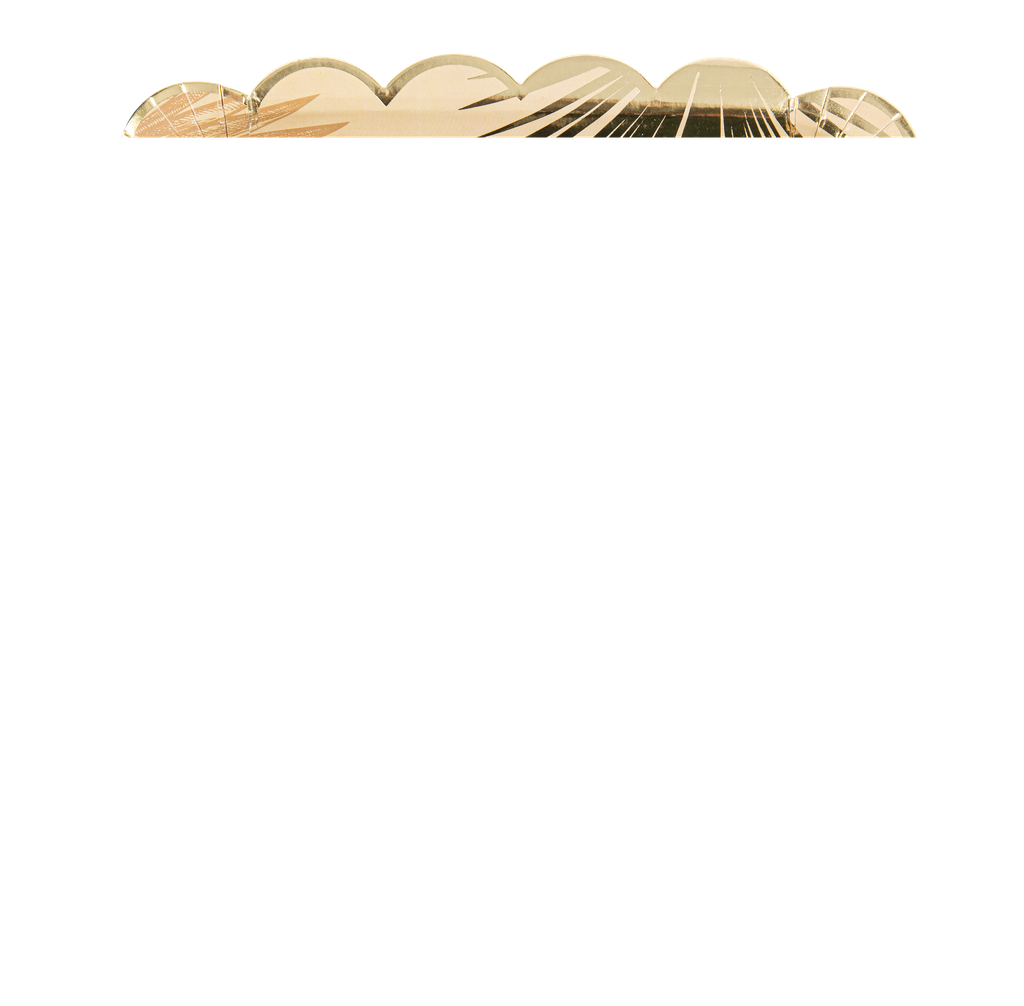 8 assiettes exotique mood sable, ca mel et or 23x23 cm