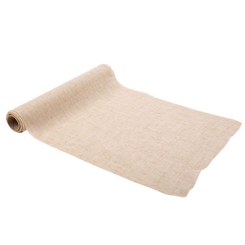 Chemin de table tissage jacquard sable 28cmx5m