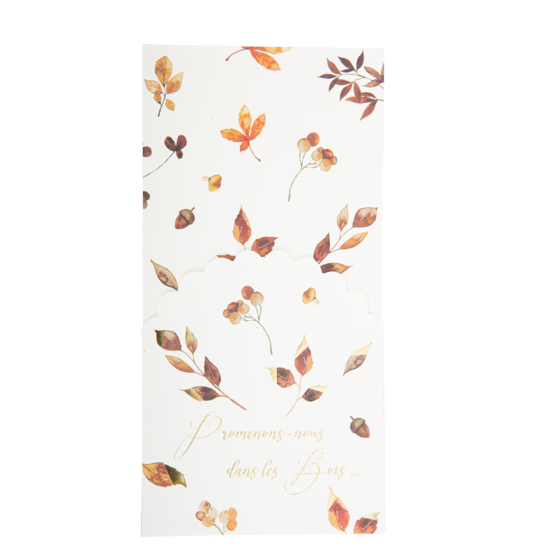 8 porte-couverts promenons-nous dan s les bois dégradé de camel et or 1