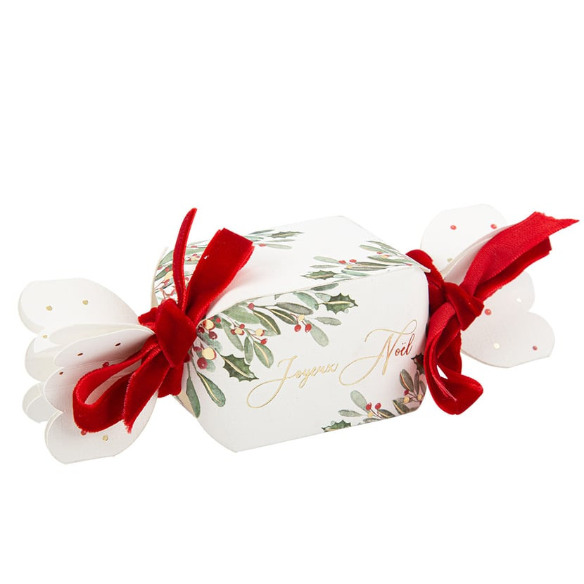 8 contenants papillottes joyeux noë l tradichic vert, rouge et or 14,5