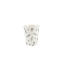 8 gobelets tradi chic blanc, rouge, vert et or 255 ml