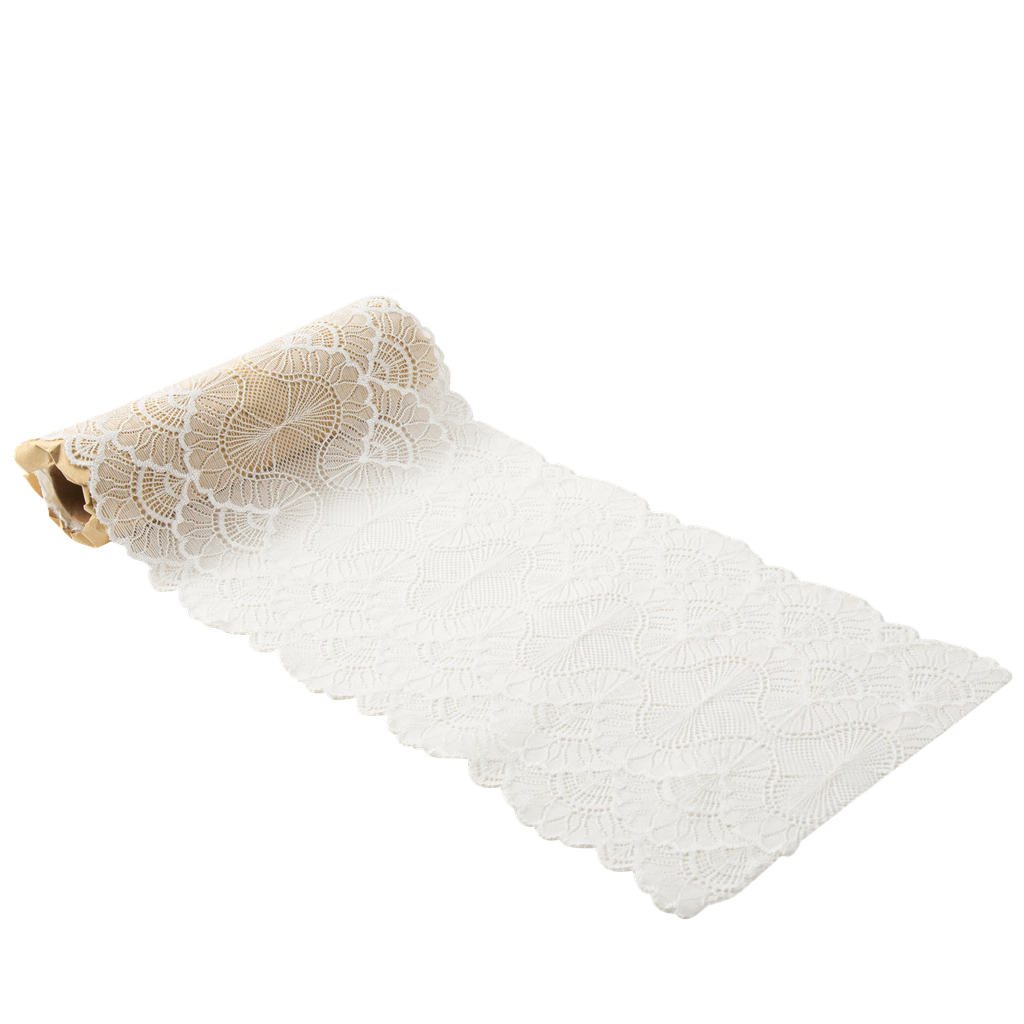 Cdt le parfait dentelle blanche 18cm x 3m