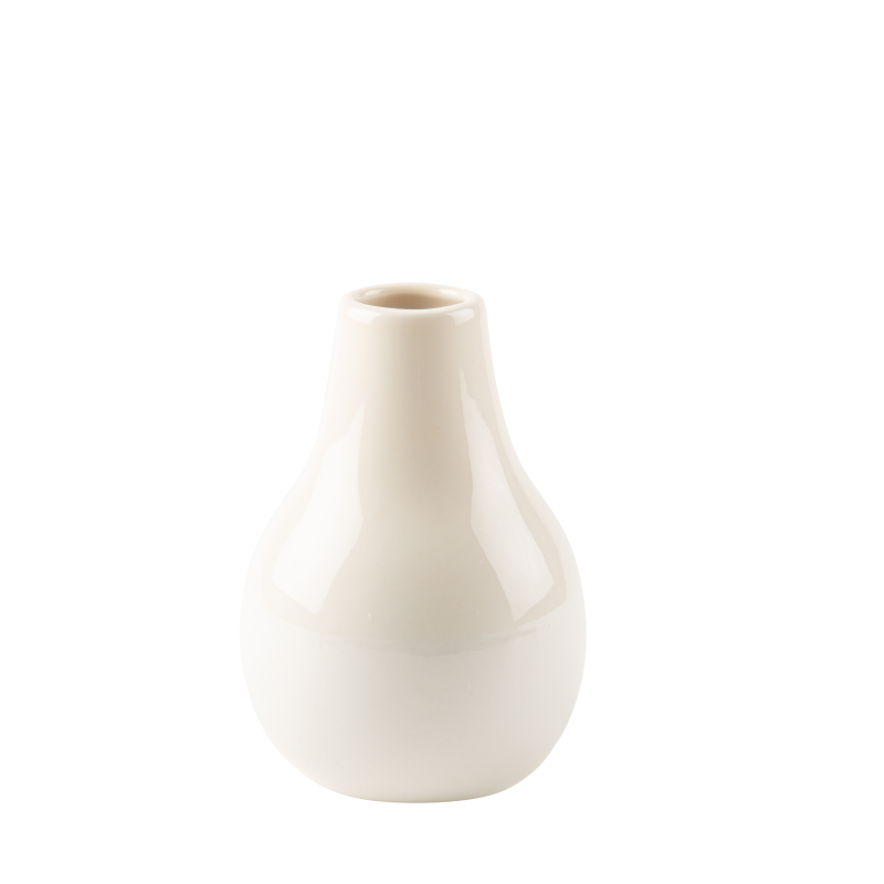 Vase lou ceramique creme 11.4 x 8.2 cm