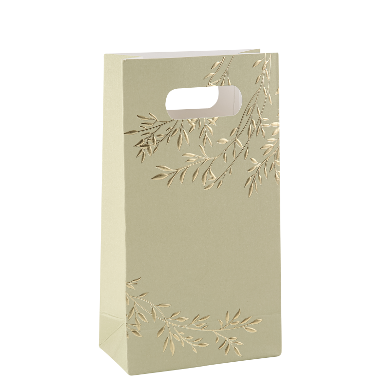 6 sachets jolis brins vert sauge et or 10 x 18 x 5 cm