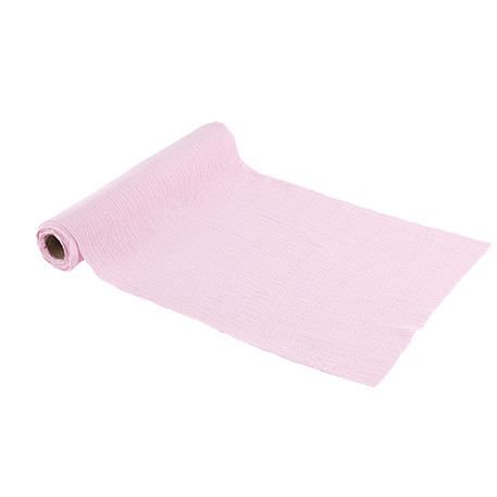 Chemin de table gaze de coton lilas 30cmx3m