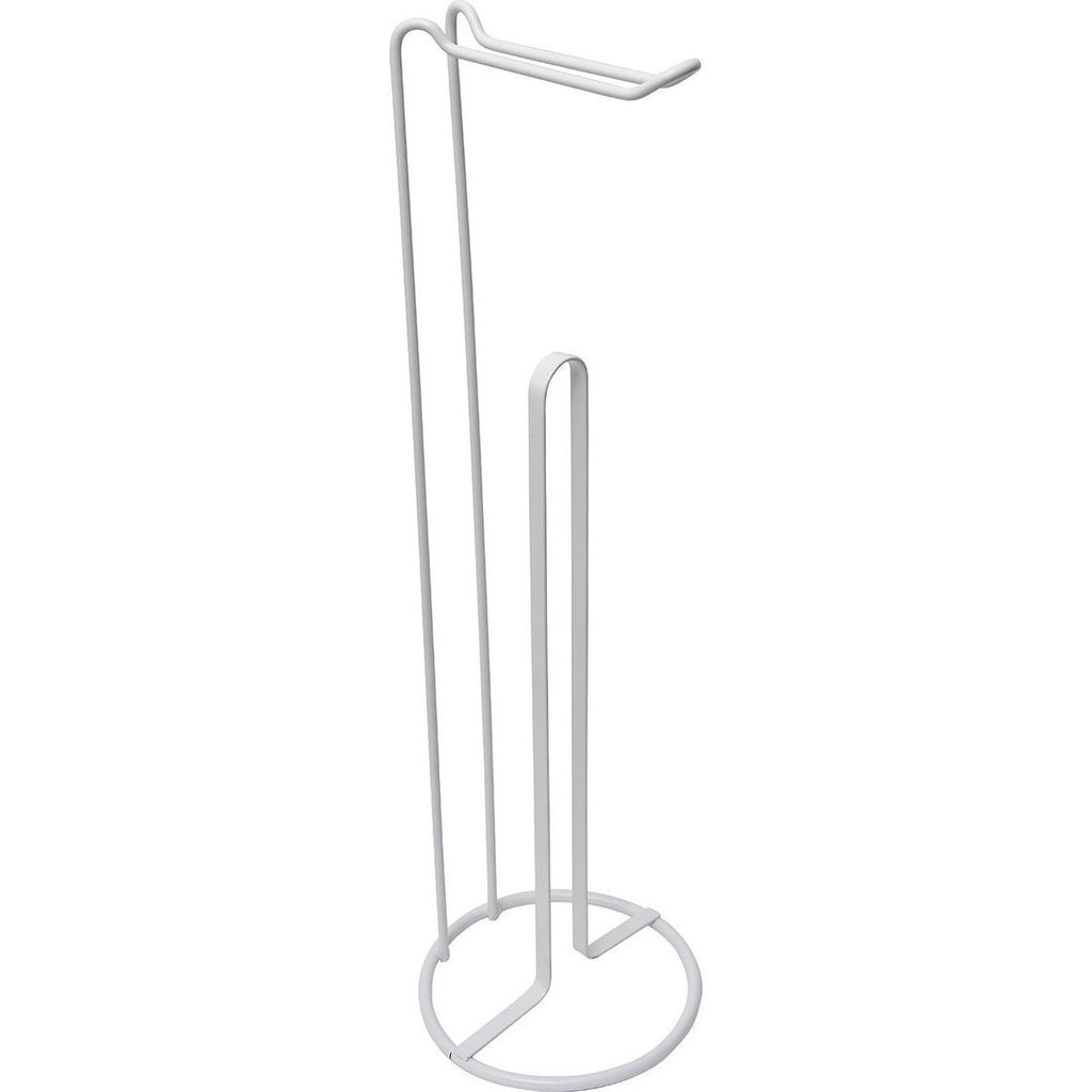 Derouleur et reserve papier wc metal - blanc