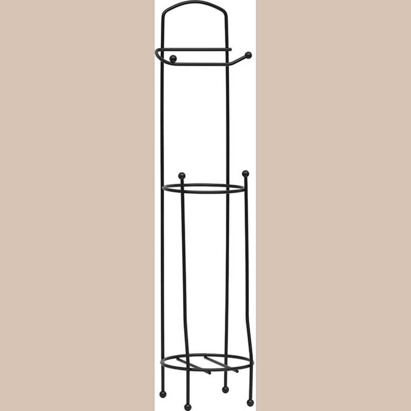 Derouleur et reserve papier wc metal - noir mat