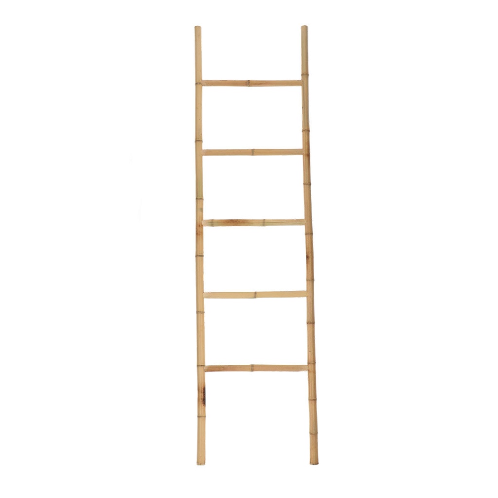 Echelle porte serviettes 5 barreaux 100% bambou - bambou