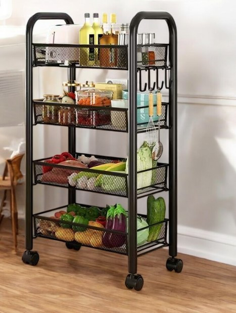 Chariot de cuisine sur roulettes 