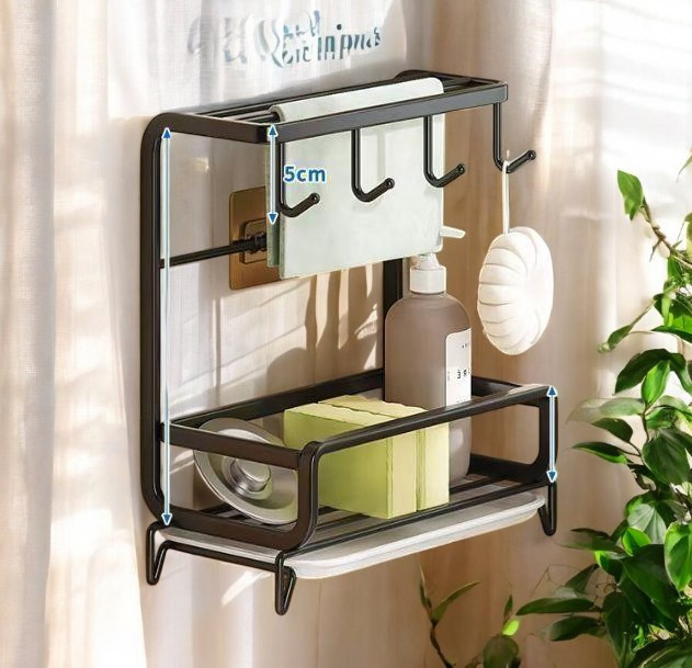 Étagère murale en métal