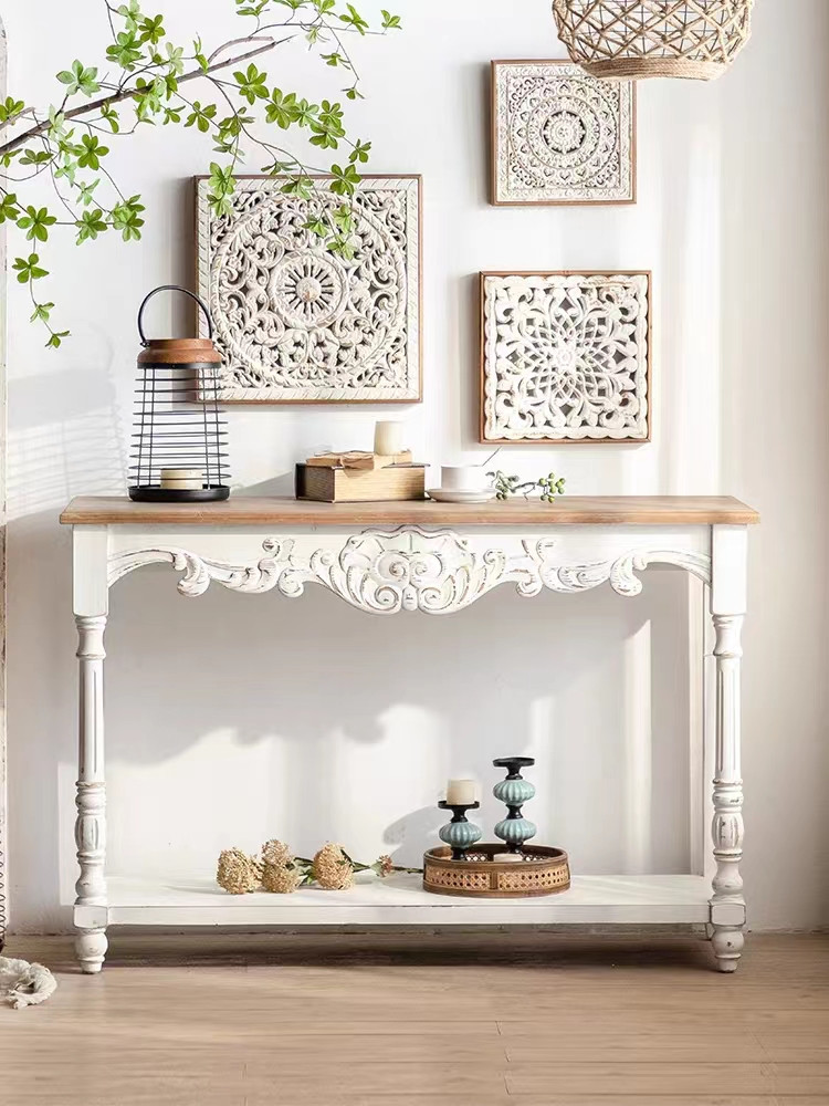 Console harmonie "mandala blanc"
