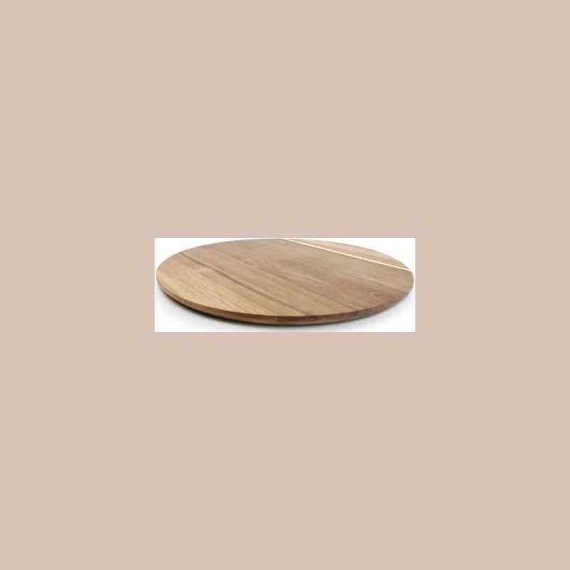 Assiette de service bois 38cm naturel