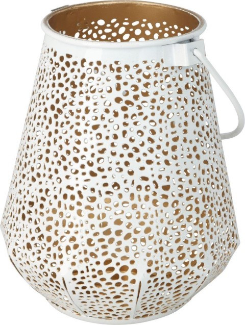 Lanterne avec poignée - blanc