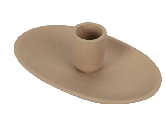 Bougeoir poterie oval 