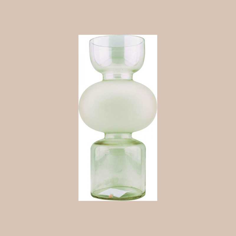 Vase en verre gris 28cm