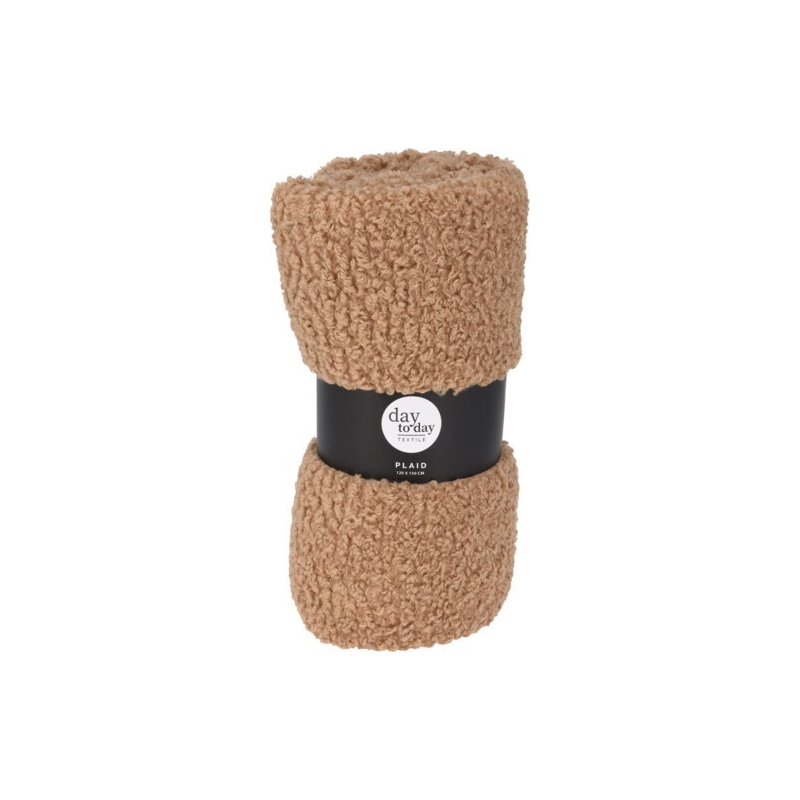 Plaid teddy marron