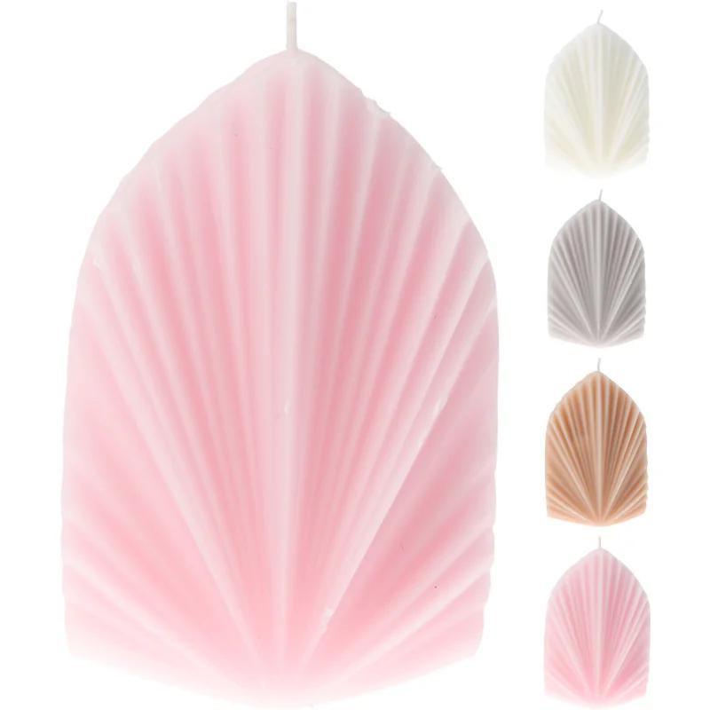  bougie paon gris 15 cm