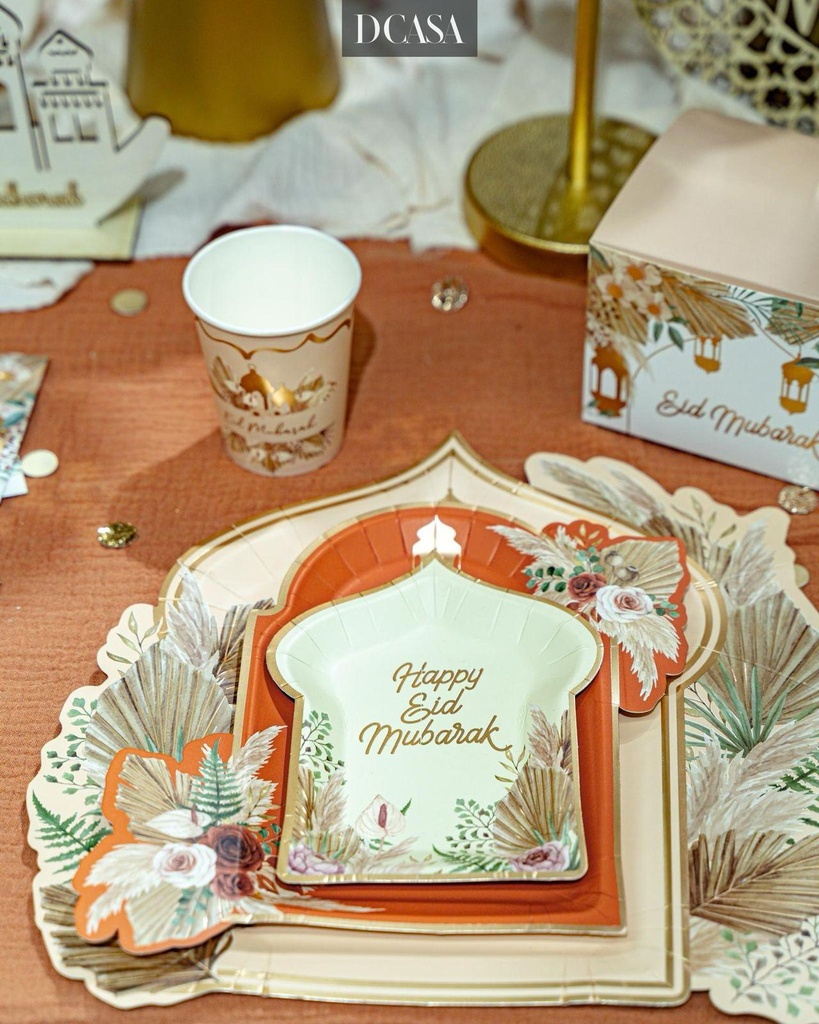 Assiette eid "casablanca" x10 petit modèle