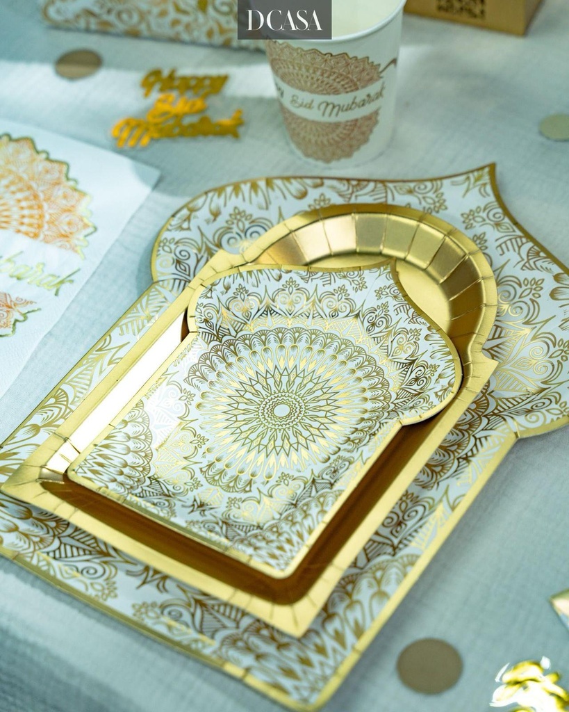 Assiettes gm "medine" x10