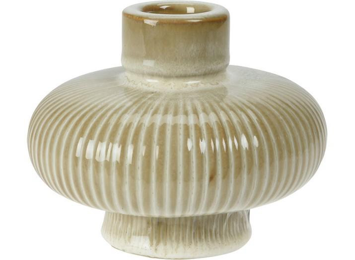 Candle holder 12x10cm cream