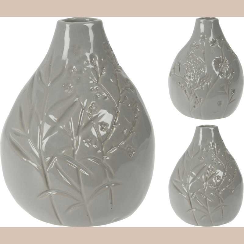 Vase gris 14 cm