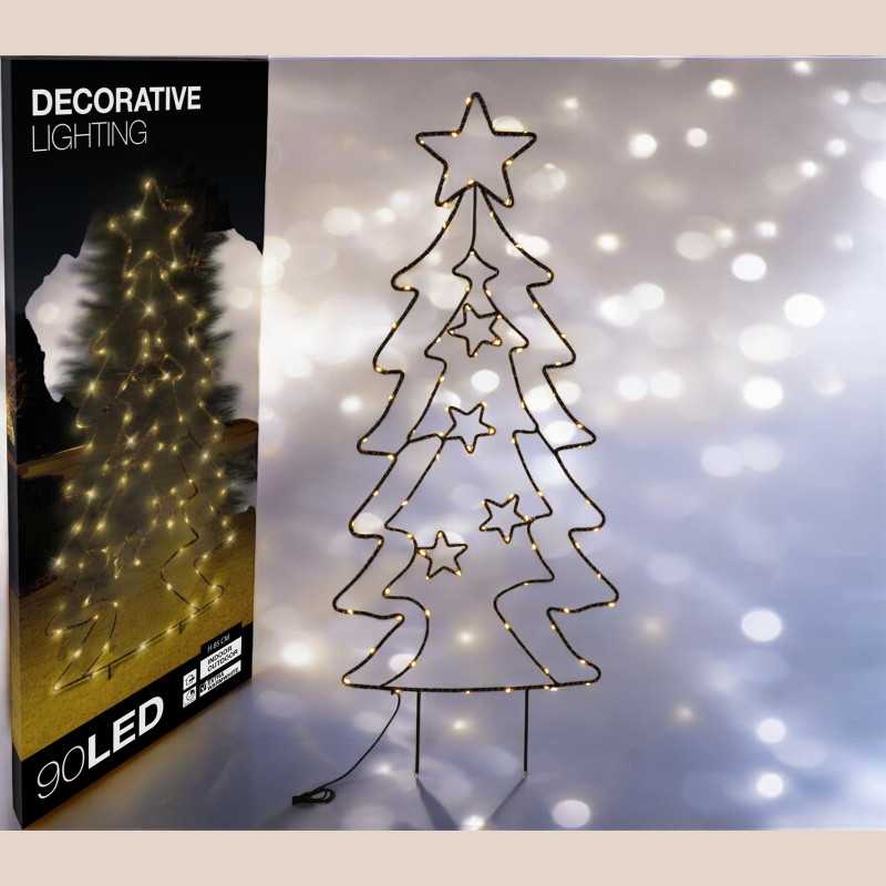 Sapin pique jardin 90 led 85cm