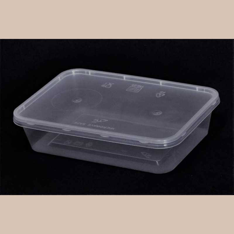 Lot de 50 barquettes avec couvercle 650g