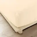 Drap housse 160x200 sable gaze de coton celestia