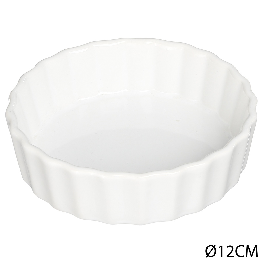 Moule à tartelette 12cm ceram blanc