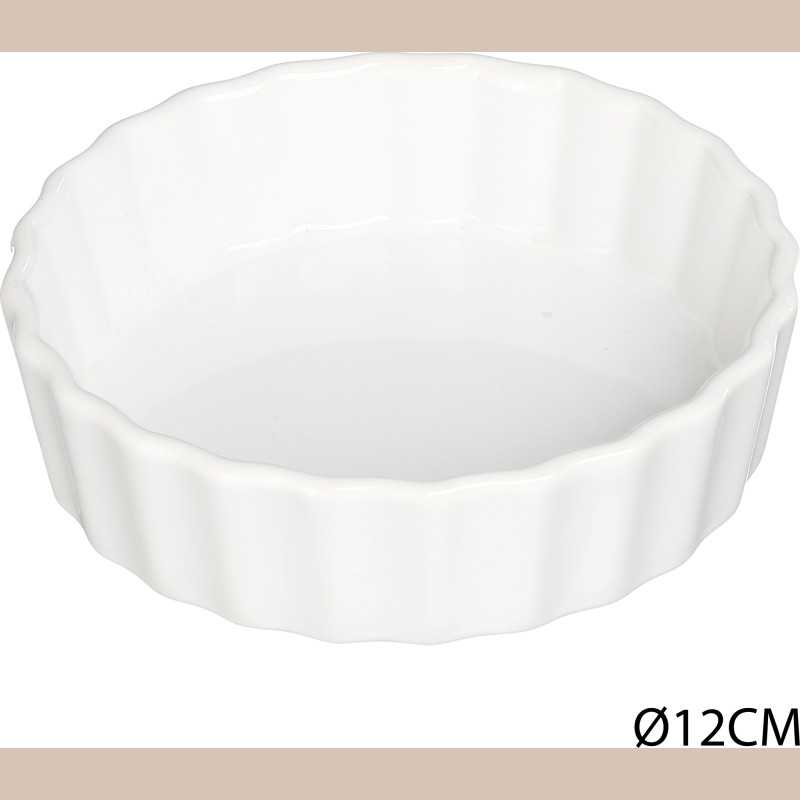 Moule à tartelette 12cm ceram blanc