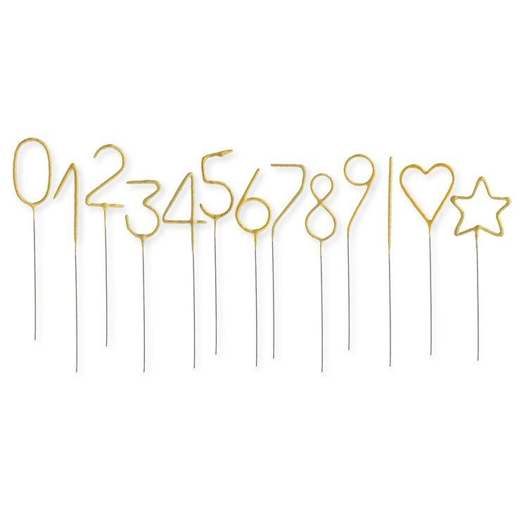 Bougie chiffre scintillante 00