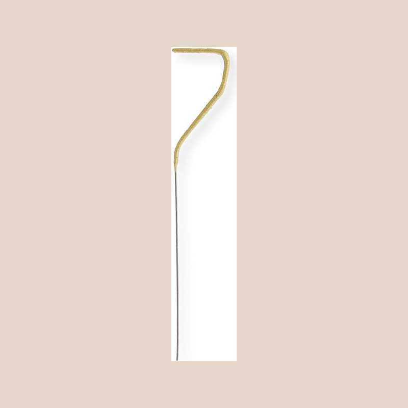 Bougie chiffre scintillante 07