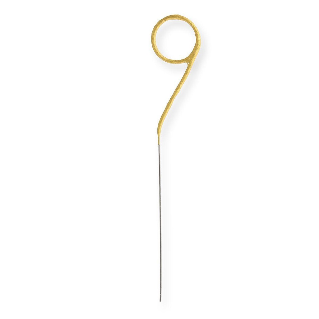 Bougie chiffre scintillante 09