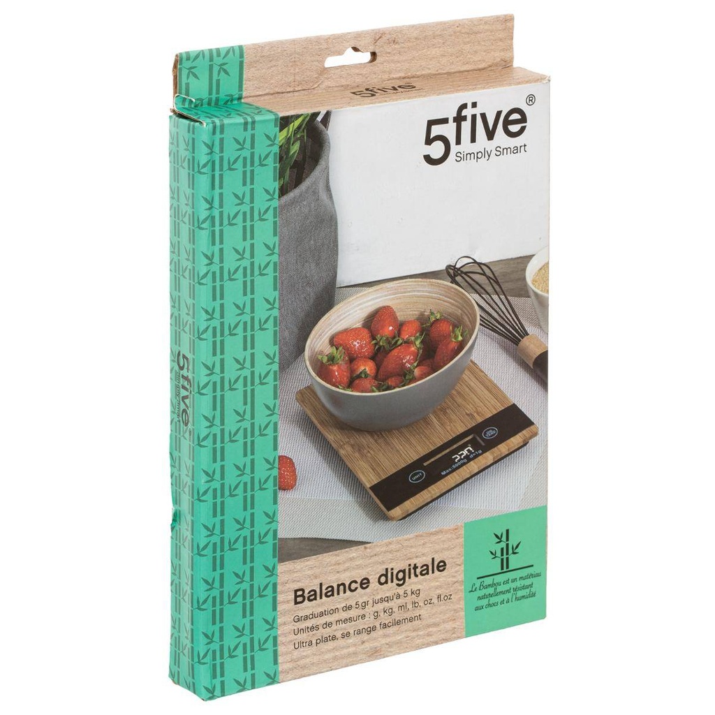 Balance digitale bambou