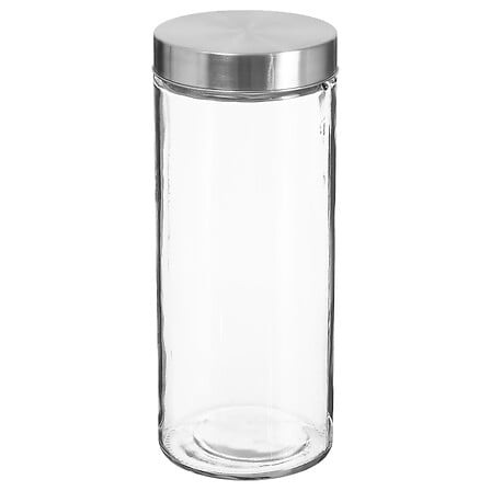 Bocal verre en inox 2l
