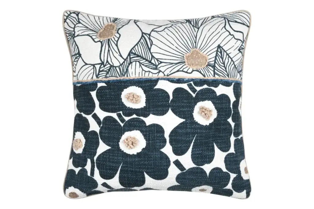 Eugenie coussin 40x40 marine 